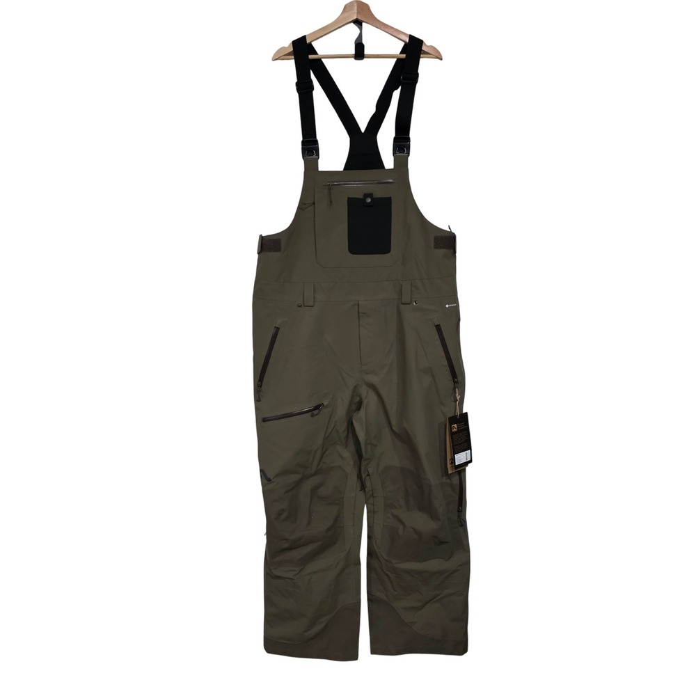 Flylow Baker Bib Mens XXL Mercury Green Ski Snowboard Pants‎ Waterproof New